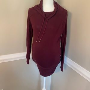 Maroon maternity sweatshirt